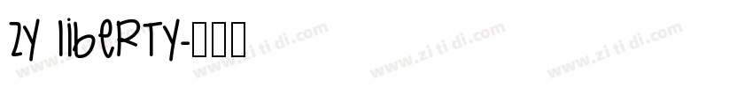 zy liberty字体转换